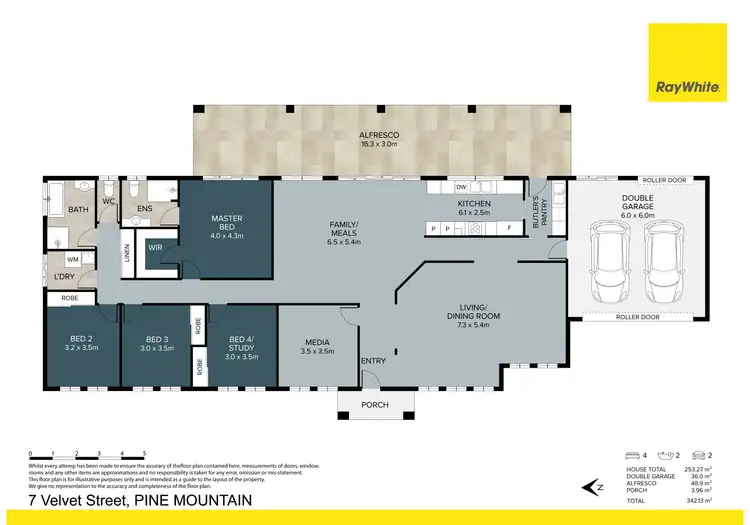 Floorplan of Homely house listing, 7 Velvet Street, Pine Mountain QLD 4306