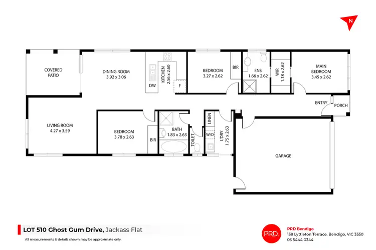 Floorplan of Homely house listing, Lot 510 Ghost Gum Way, Jackass Flat VIC 3556