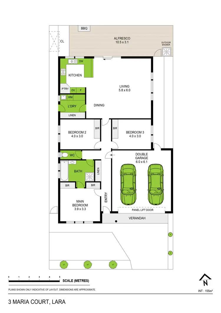Floorplan of Homely house listing, 3 Maria Court, Lara VIC 3212