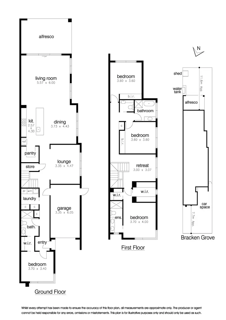 Floorplan of Homely townhouse listing, 50A Bracken Grove, Altona VIC 3018