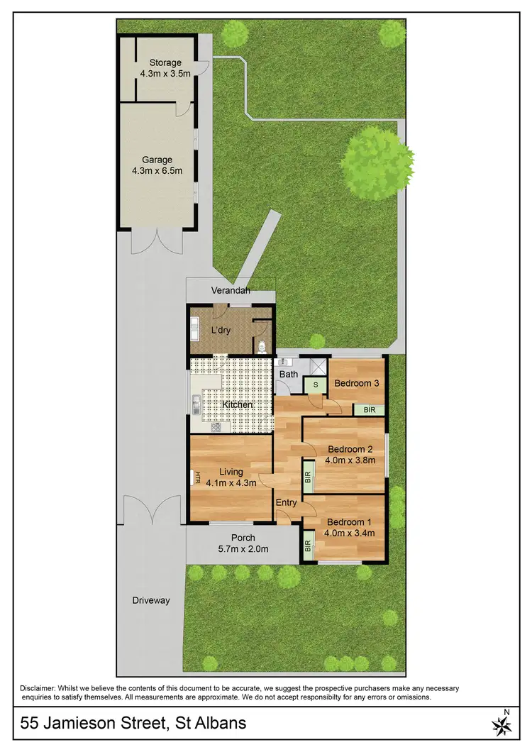 Floorplan of Homely house listing, 55 Jamieson Street, St Albans VIC 3021