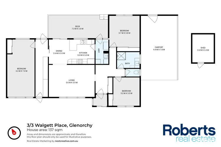 Floorplan of Homely house listing, 3/3 Walgett Place, Glenorchy TAS 7010