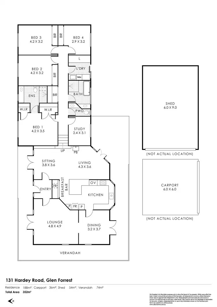 Floorplan of Homely house listing, 131 Hardey Road, Glen Forrest WA 6071