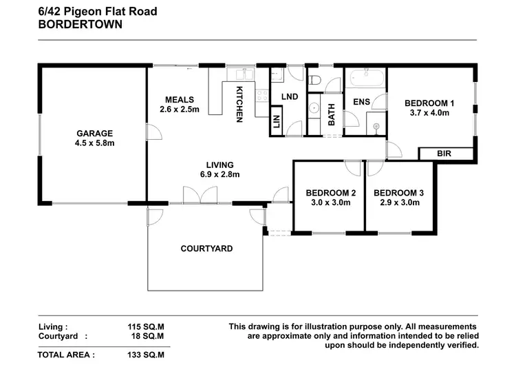 Floorplan of Homely house listing, 6/42 Pigeon Flat Road, Bordertown SA 5268