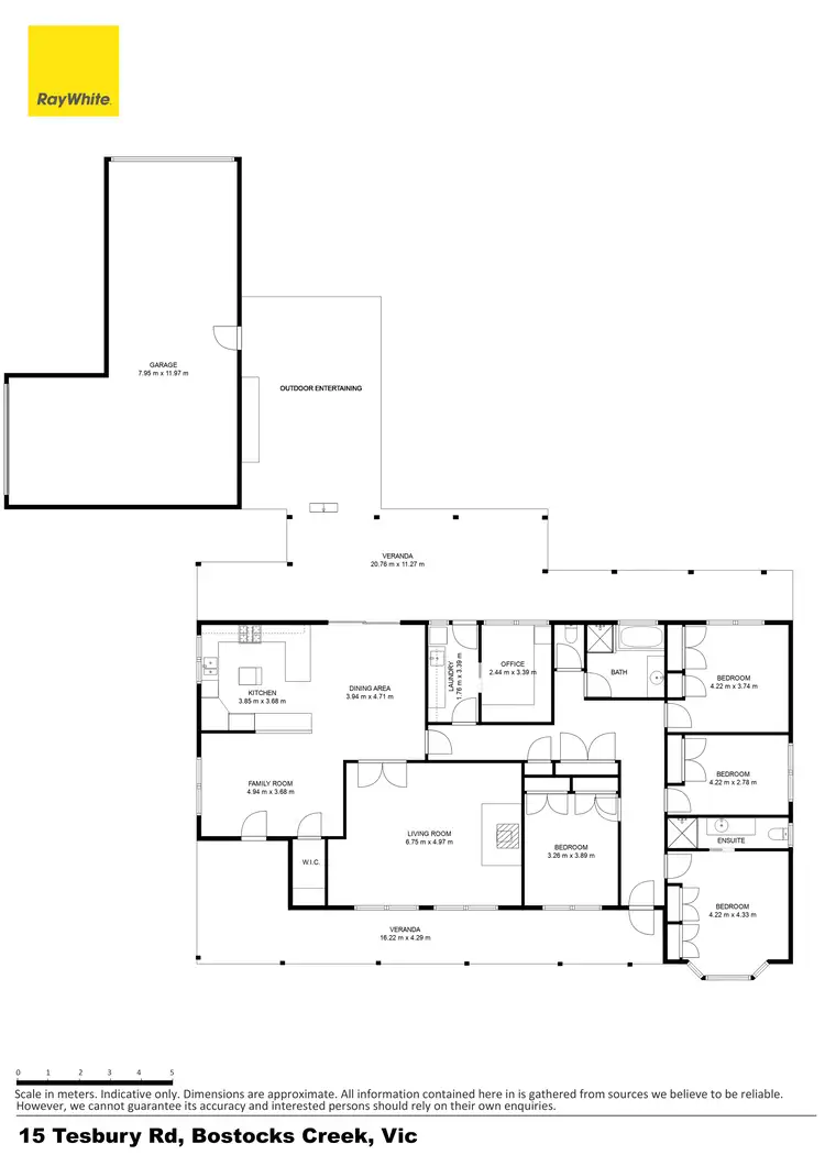 Floorplan of Homely rural property listing, 15 Tesbury Road, Bostocks Creek VIC 3260