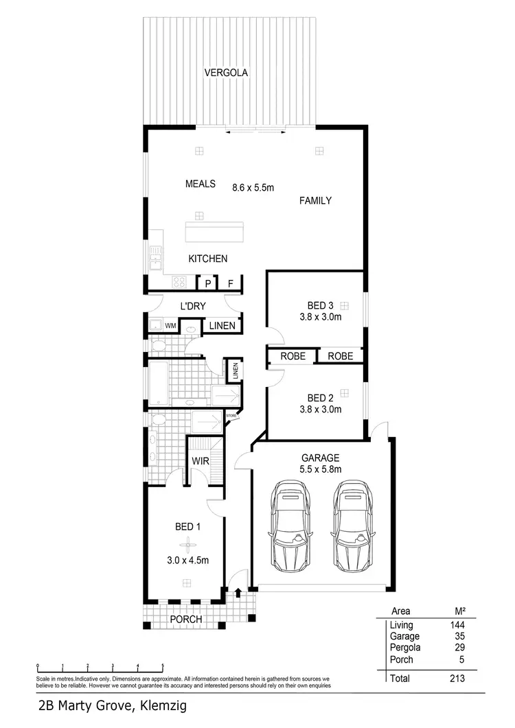 Floorplan of Homely house listing, 2B Marty Grove, Klemzig SA 5087