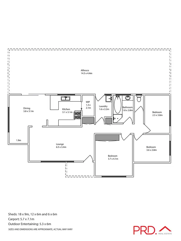 Floorplan of Homely house listing, 791 Wenthworth Road, Yelta VIC 3505