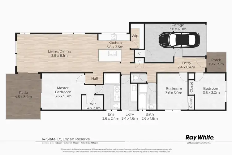 Floorplan of Homely house listing, 14 Slate Court, Logan Reserve QLD 4133