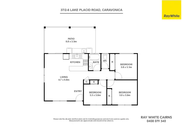 Floorplan of Homely villa listing, 37/2-6 Lake Placid Road, Caravonica QLD 4878
