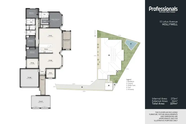 Floorplan of Homely house listing, 15 Lotus Avenue, Hollywell QLD 4216