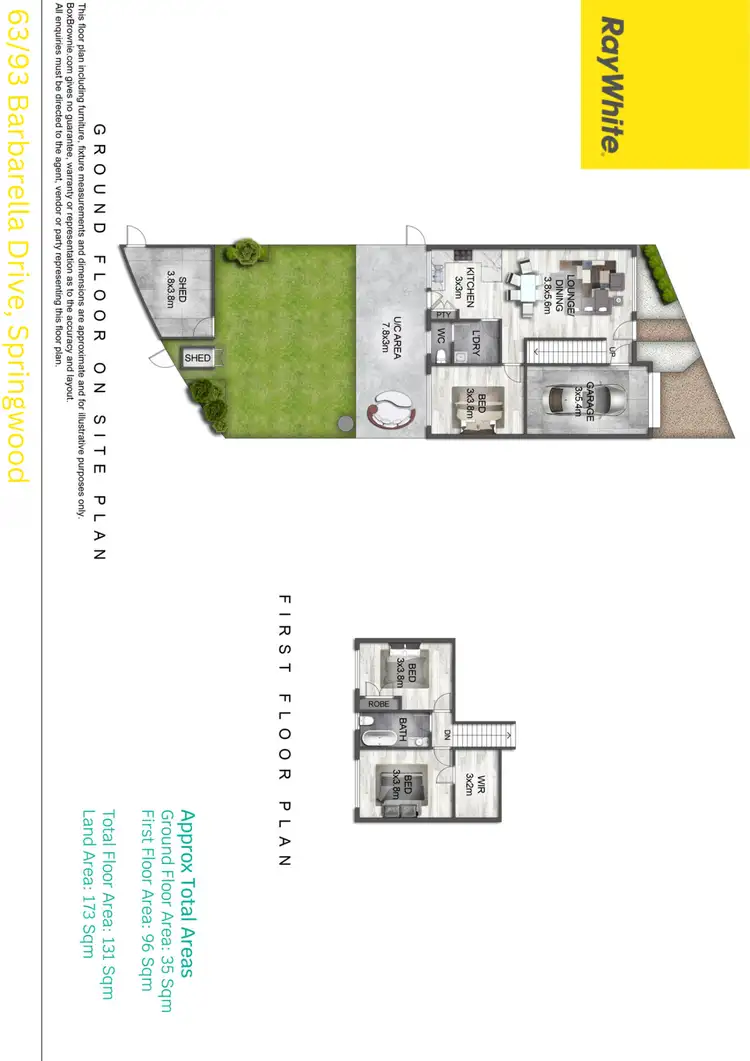 Floorplan of Homely townhouse listing, 63/93-95 Barbaralla Drive, Springwood QLD 4127