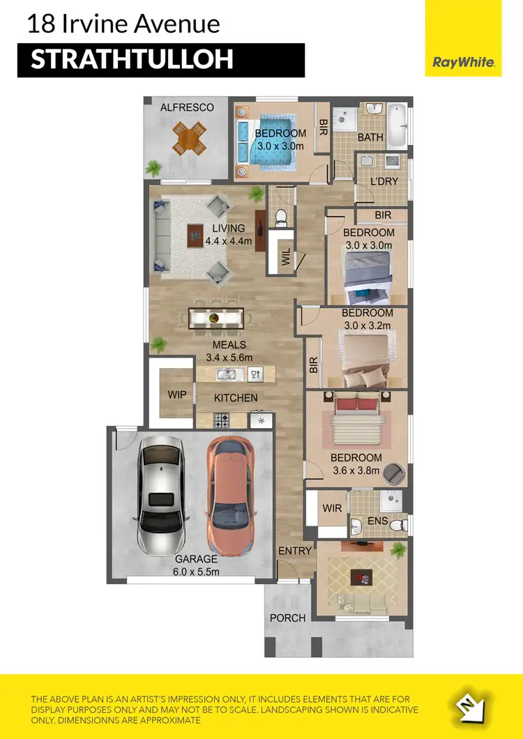 Floorplan of Homely house listing, 18 Irvine Avenue, Strathtulloh VIC 3338