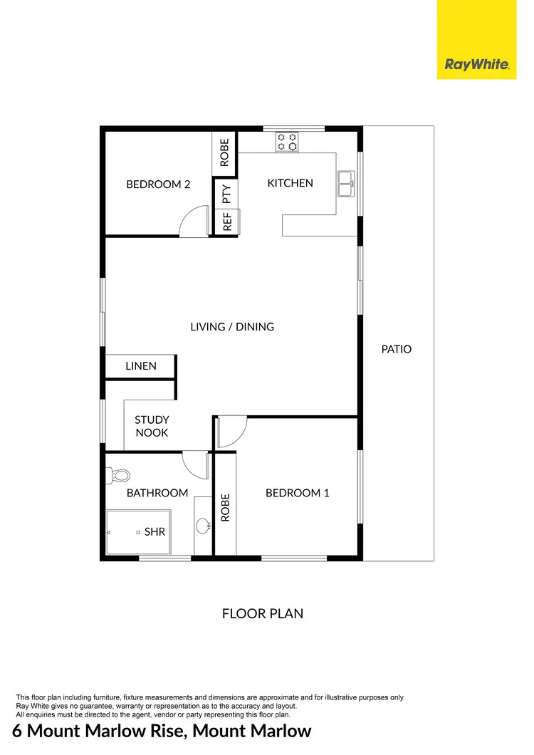 Floorplan of Homely house listing, 6 Mount Marlow Rise, Mount Marlow QLD 4800