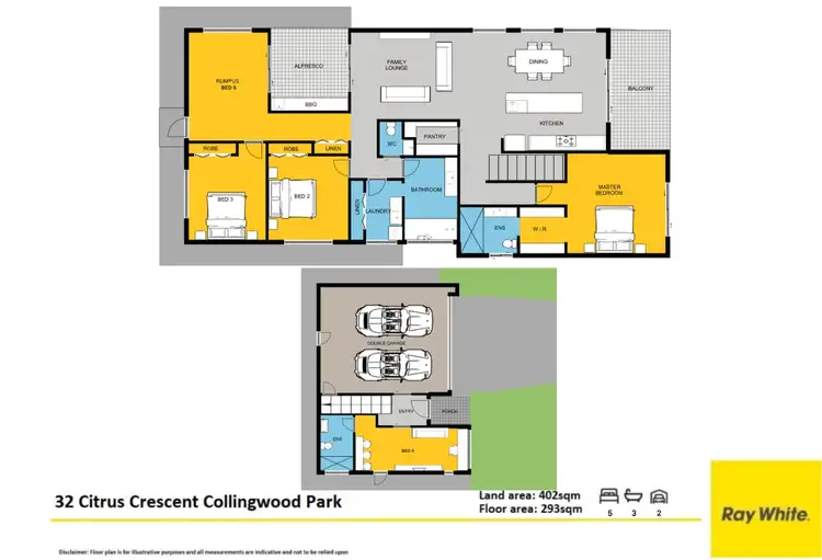 Floorplan of Homely house listing, 32 Citrus Crescent, Collingwood Park QLD 4301