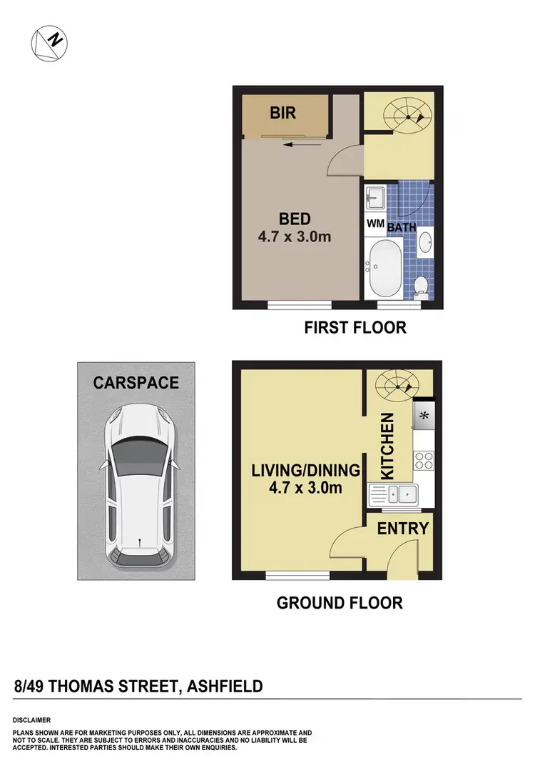 Floorplan of Homely unit listing, 8/49 Thomas Street, Ashfield NSW 2131