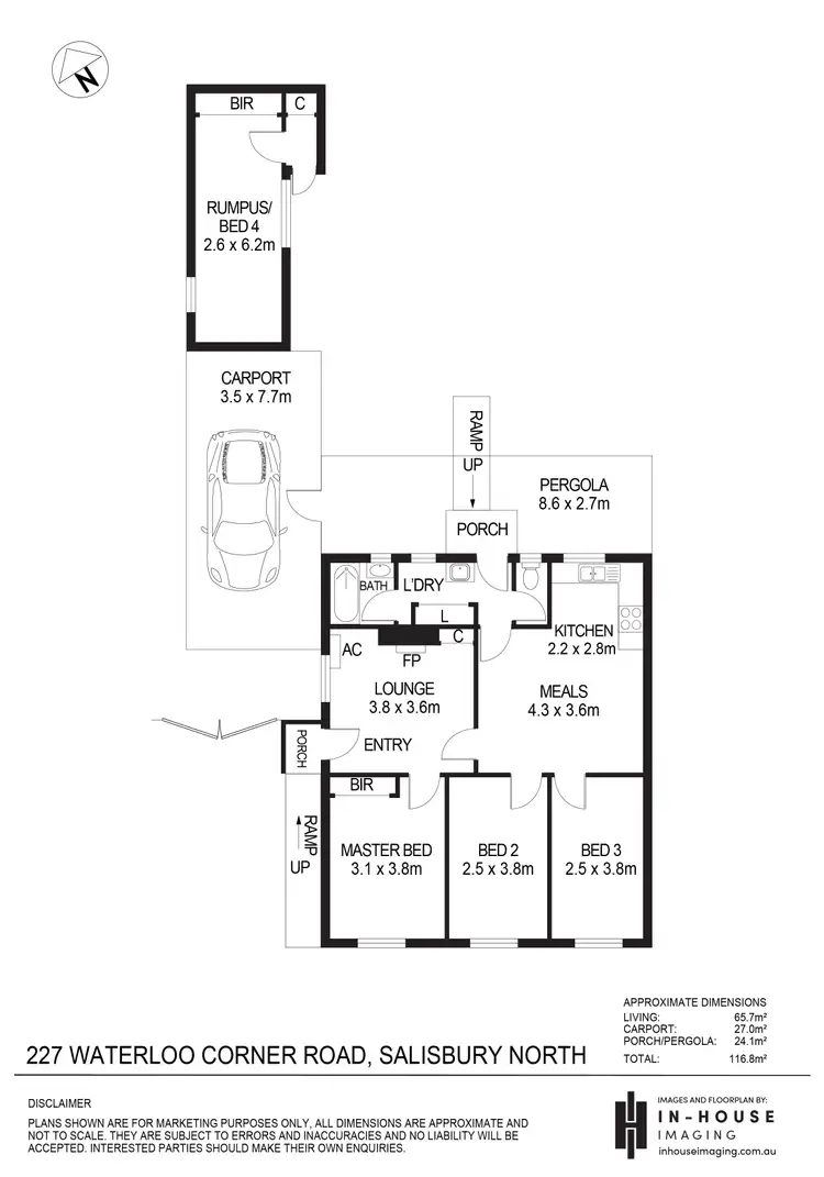 Floorplan of Homely house listing, 227 Waterloo Corner Road, Salisbury North SA 5108