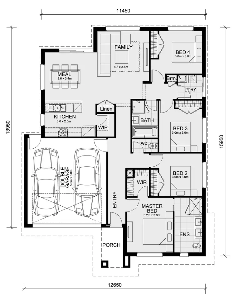 Floorplan of Homely house listing, Lot 1640 Celestial Circuit (Lancaster 194), Tarneit VIC 3029
