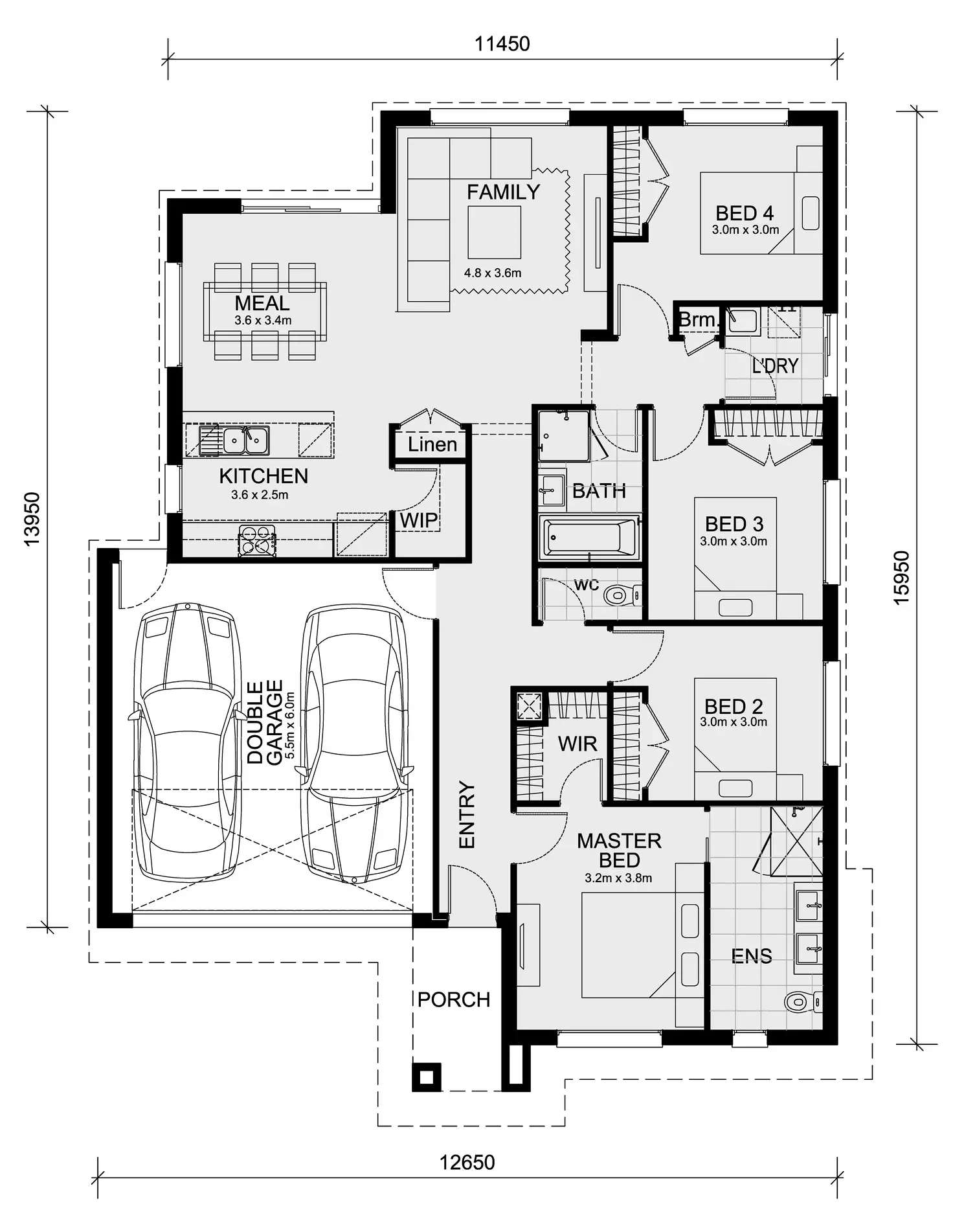 Floorplan of Homely house listing, Lot 1640 Celestial Circuit (Lancaster 194), Tarneit VIC 3029