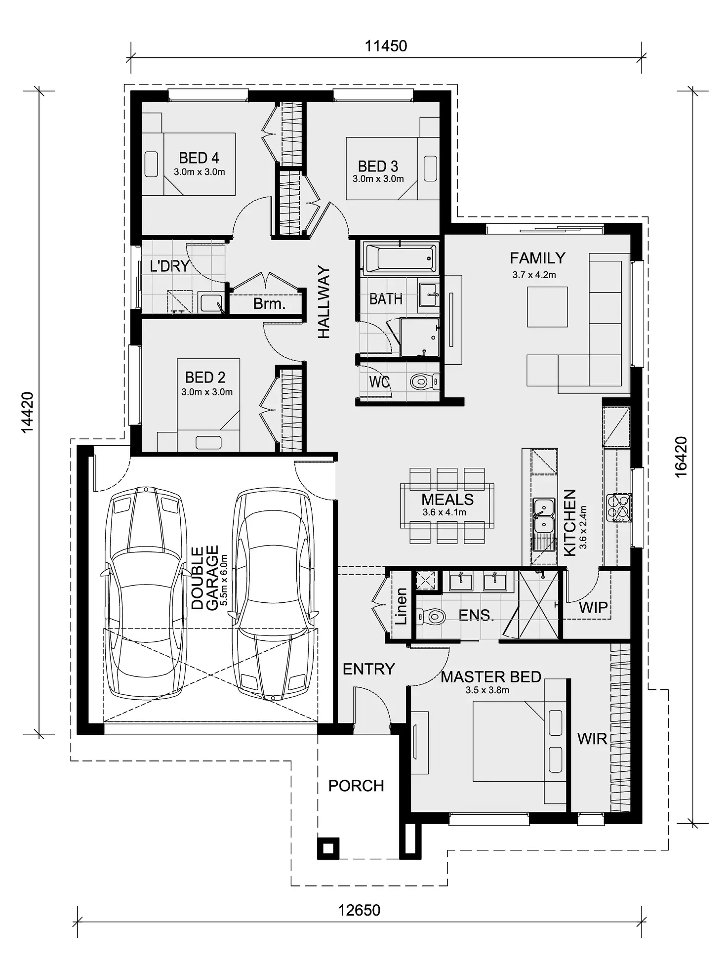 Floorplan of Homely house listing, Lot 1640 Celestial Circuit ( Lismore 192), Tarneit VIC 3029