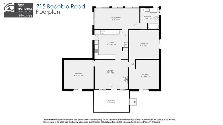 Floorplan of Homely rural property listing, 715 Bocoble Road, Mudgee NSW 2850