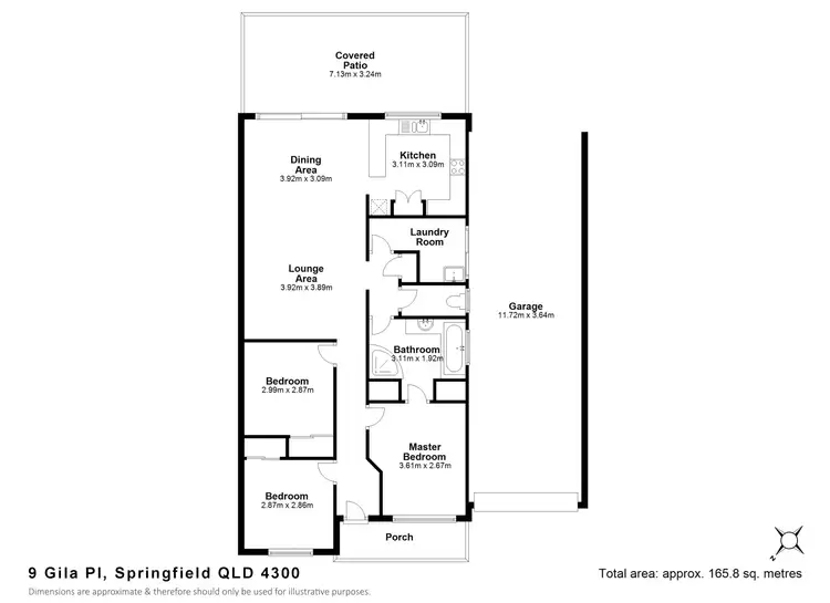 Floorplan of Homely house listing, 9 Gila Place, Springfield QLD 4300