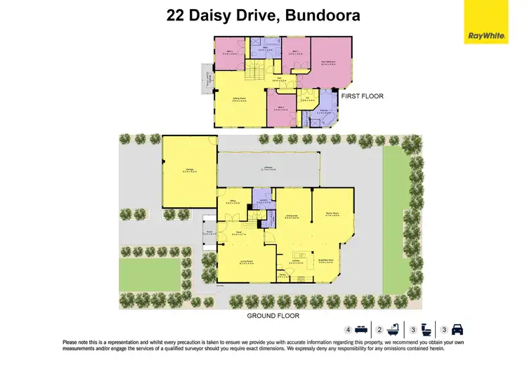 Floorplan of Homely house listing, 22 Daisy Drive, Bundoora VIC 3083