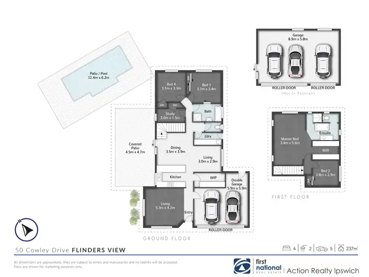 Floorplan of Homely house listing, 50 Cowley Drive, Flinders View QLD 4305
