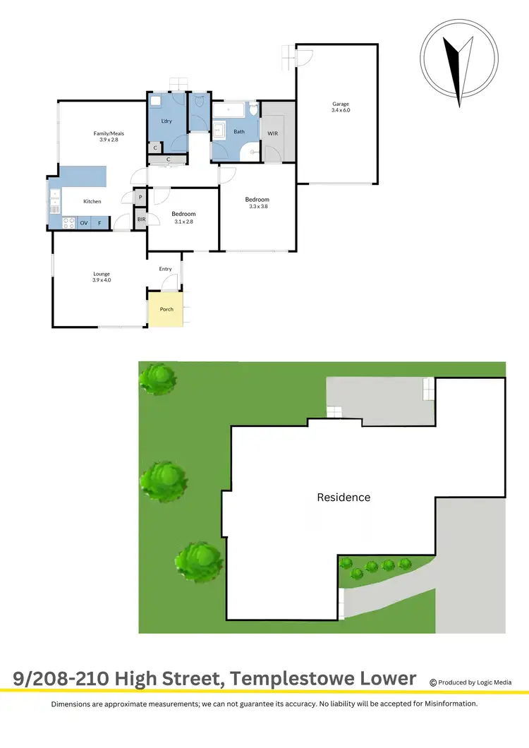 Floorplan of Homely unit listing, 9/208-210 High Street, Templestowe Lower VIC 3107