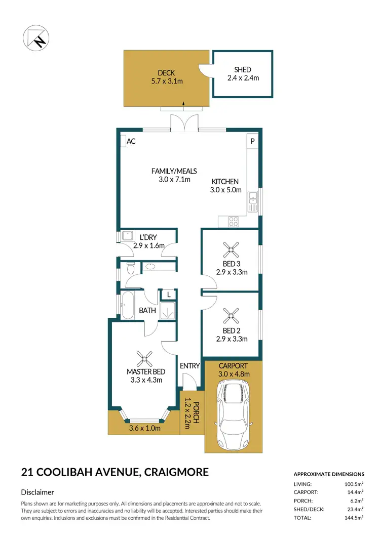 Floorplan of Homely house listing, 21 Coolibah Avenue, Craigmore SA 5114