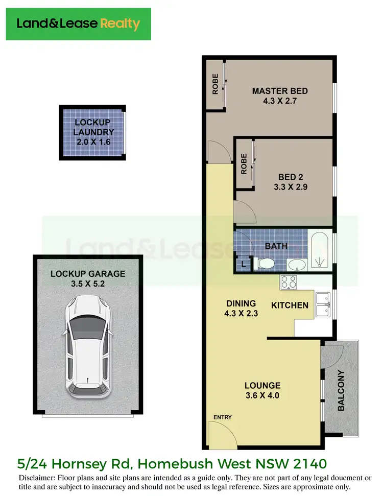 Floorplan of Homely unit listing, 5/24-26 Hornsey Road, Homebush West NSW 2140