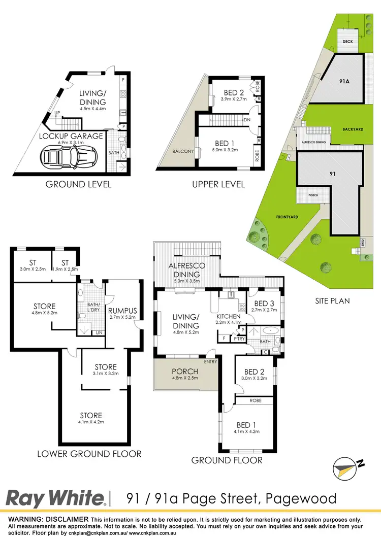 Floorplan of Homely house listing, 91 & 91A Page Street, Pagewood NSW 2035