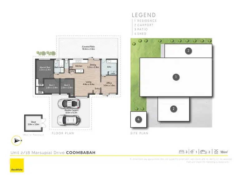 Floorplan of Homely semi-detached listing, 2/18 Marsupial Drive, Coombabah QLD 4216