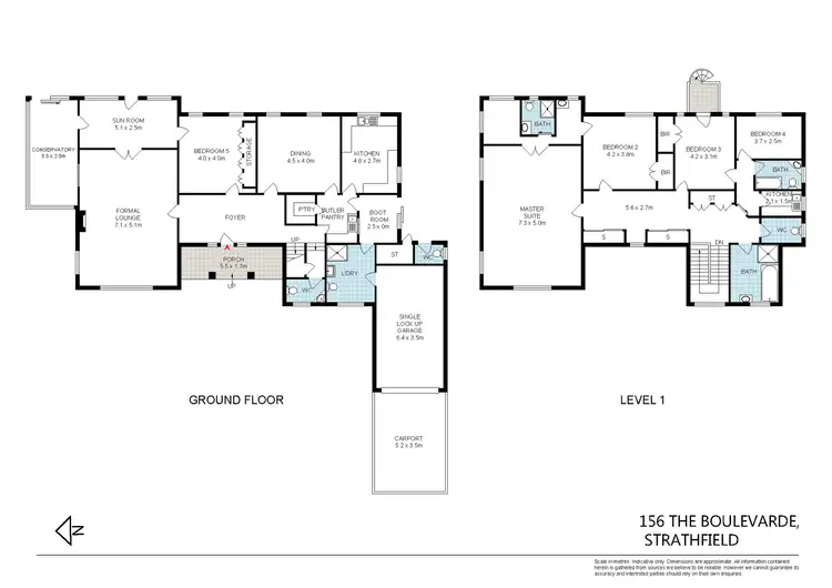 Floorplan of Homely house listing, 156 The Boulevarde, Strathfield NSW 2135