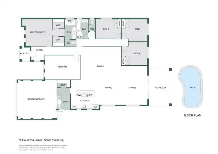 Floorplan of Homely house listing, 74 Countess Circuit, South Yunderup WA 6208