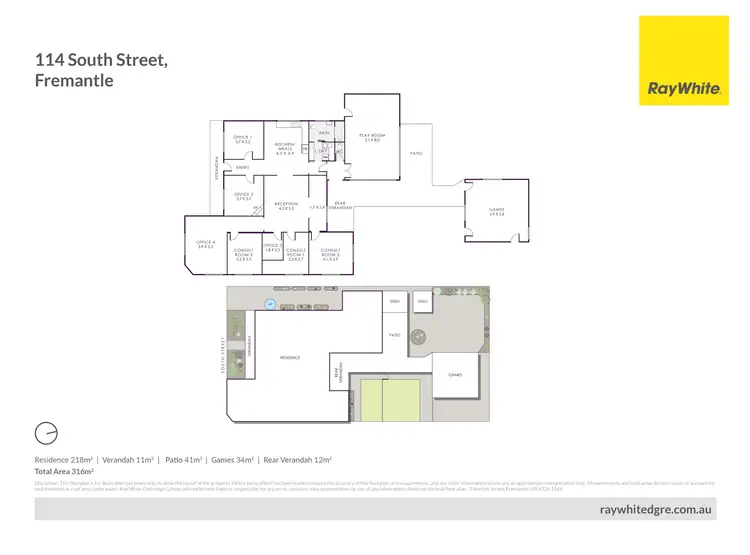 Floorplan of Homely house listing, 114 South Street, Fremantle WA 6160