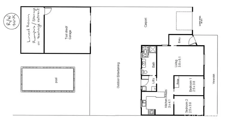 Floorplan of Homely house listing, 16 Mahoney Street, Berri SA 5343