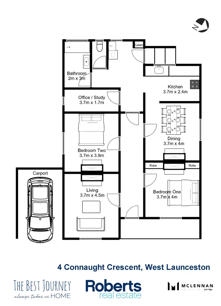Floorplan of Homely house listing, 4 Connaught Crescent, West Launceston TAS 7250