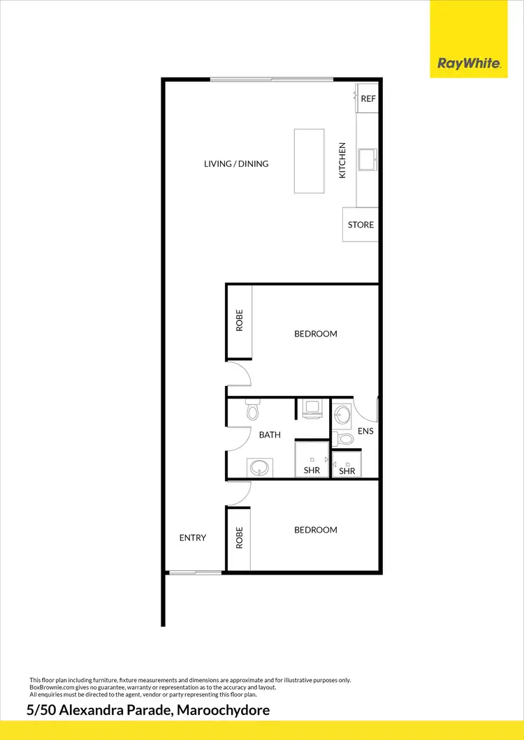Floorplan of Homely unit listing, 5/50 Alexandra Parade, Maroochydore QLD 4558