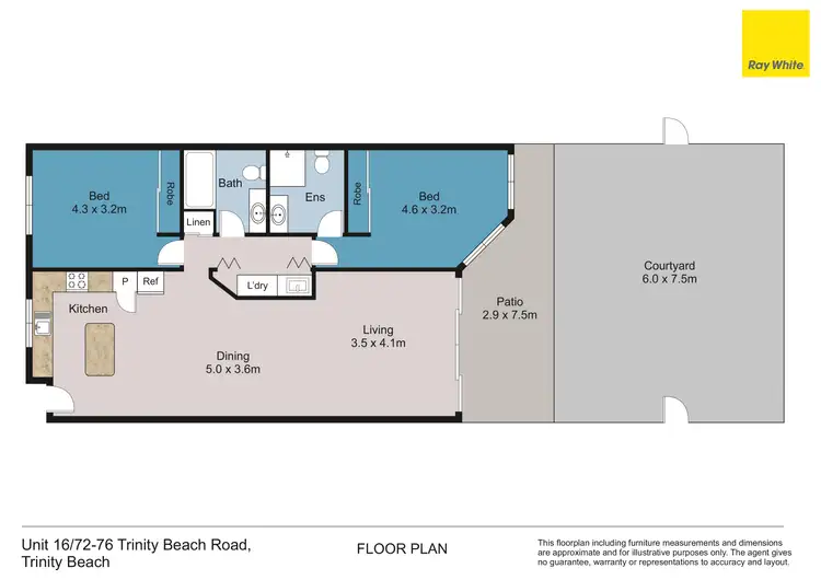 Floorplan of Homely unit listing, 16/72-76 Trinity Beach Road, Trinity Beach QLD 4879