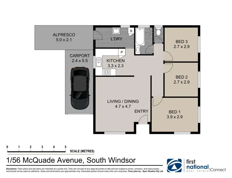 Floorplan of Homely house listing, 1/56 McQuade Ave, South Windsor NSW 2756