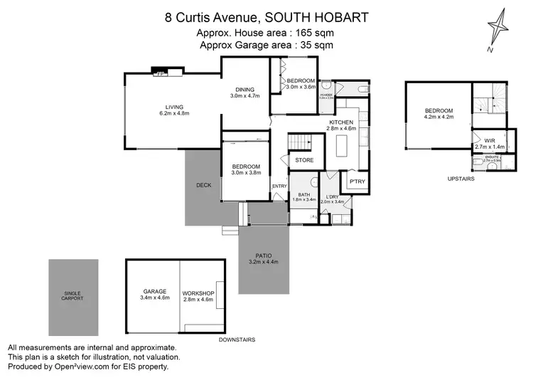 Floorplan of Homely house listing, 8 Curtis Avenue, South Hobart TAS 7004
