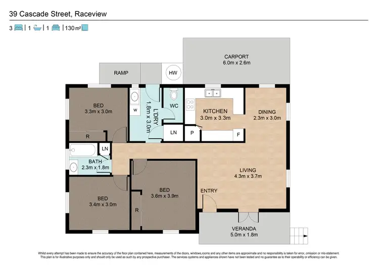 Floorplan of Homely house listing, 39 Cascade Street, Raceview QLD 4305