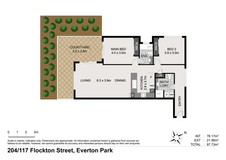 Floorplan of Homely apartment listing, 204/117 Flockton Street, Everton Park QLD 4053