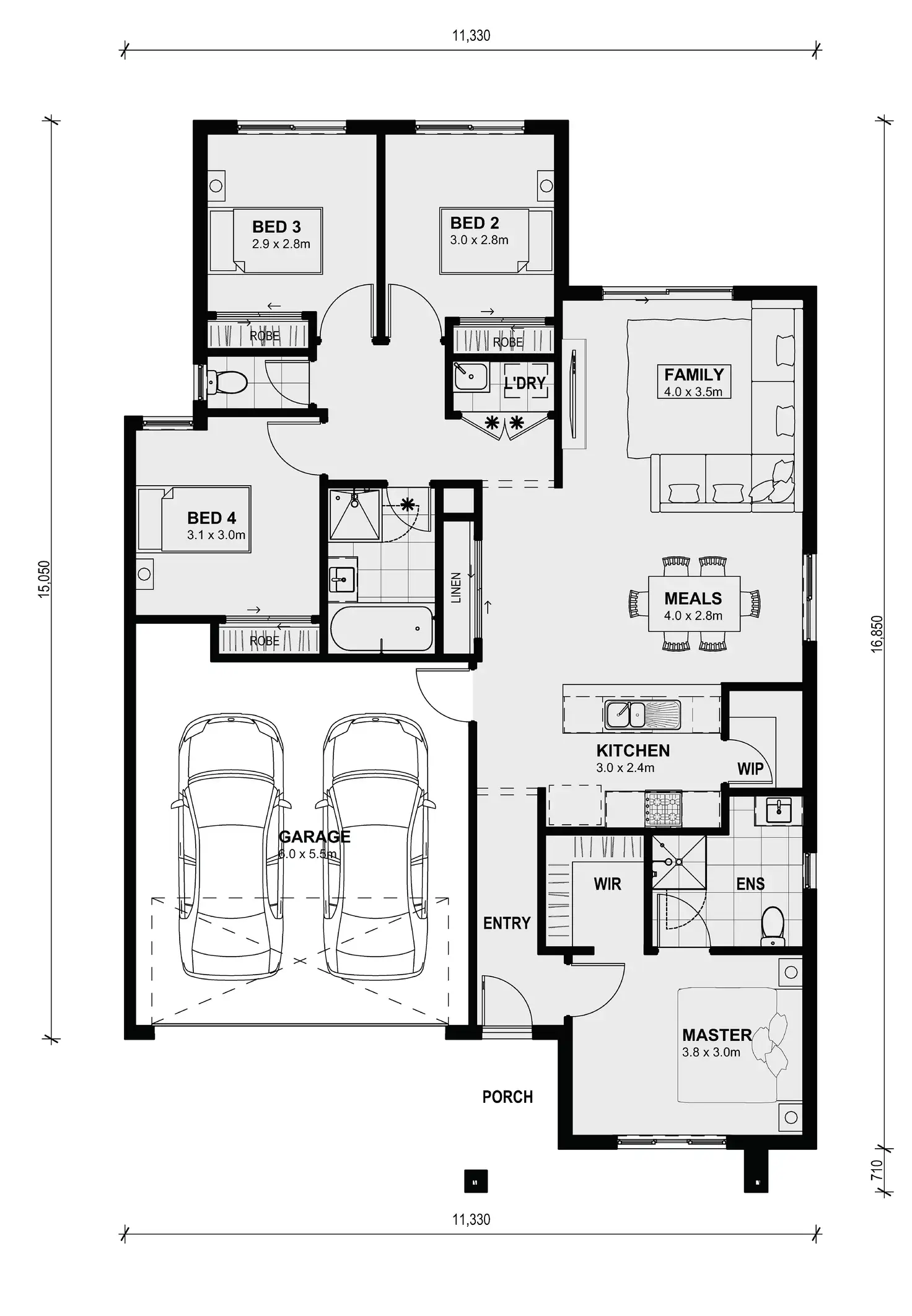 Floorplan of Homely house listing, LOT  1425 SKELETON  AVENUE, Truganina VIC 3029