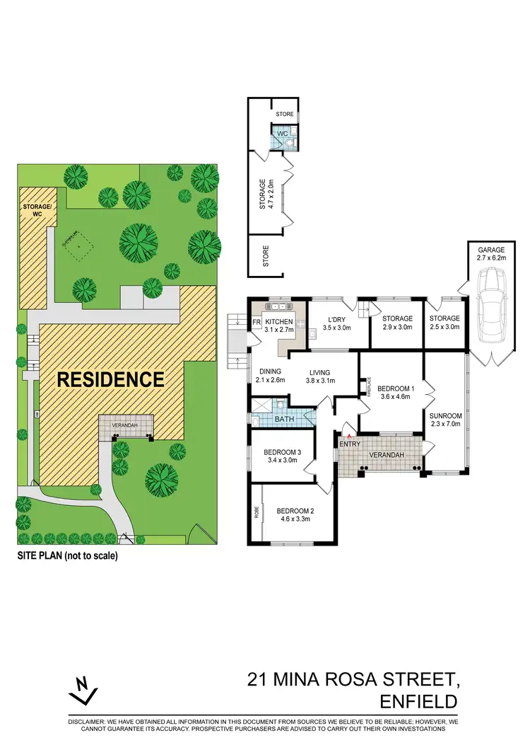 Floorplan of Homely house listing, 21 MINA ROSA STREET, Enfield NSW 2136