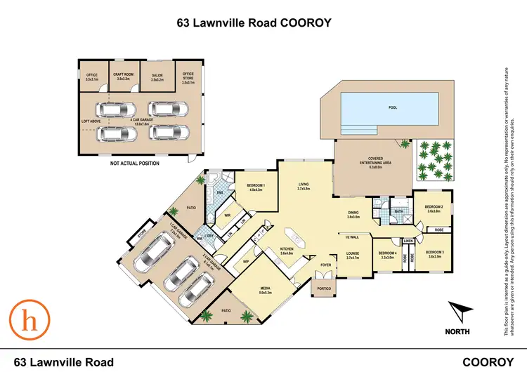 Floorplan of Homely house listing, 63 Lawnville Rd, Cooroy QLD 4563