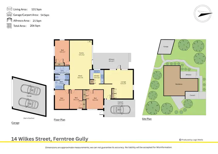 Floorplan of Homely house listing, 14 Wilkes Street, Ferntree Gully VIC 3156