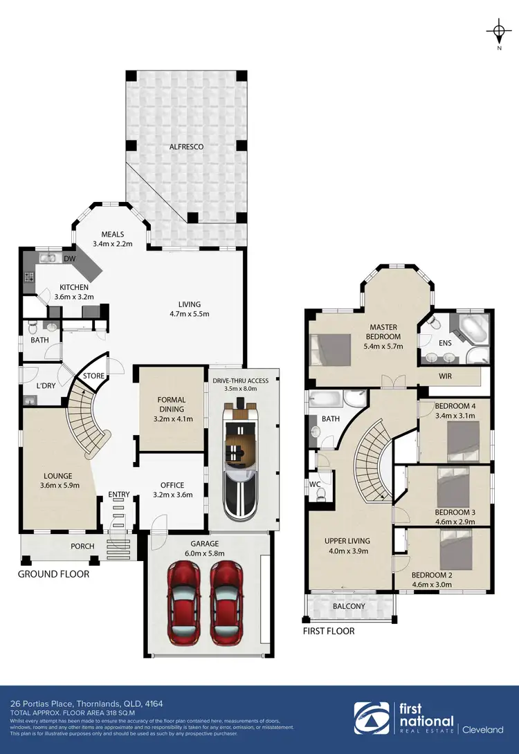 Floorplan of Homely house listing, 26 Portias Place, Thornlands QLD 4164