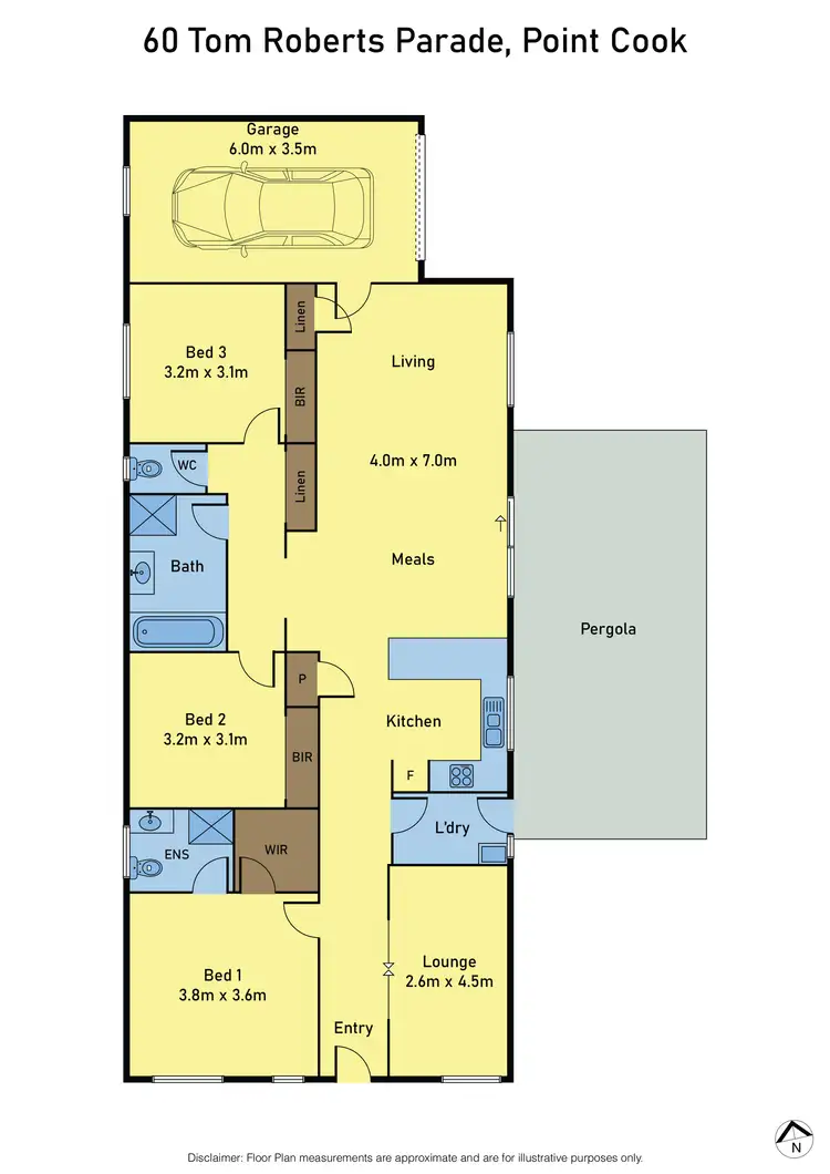 Floorplan of Homely house listing, 60 Tom Roberts Parade, Point Cook VIC 3030