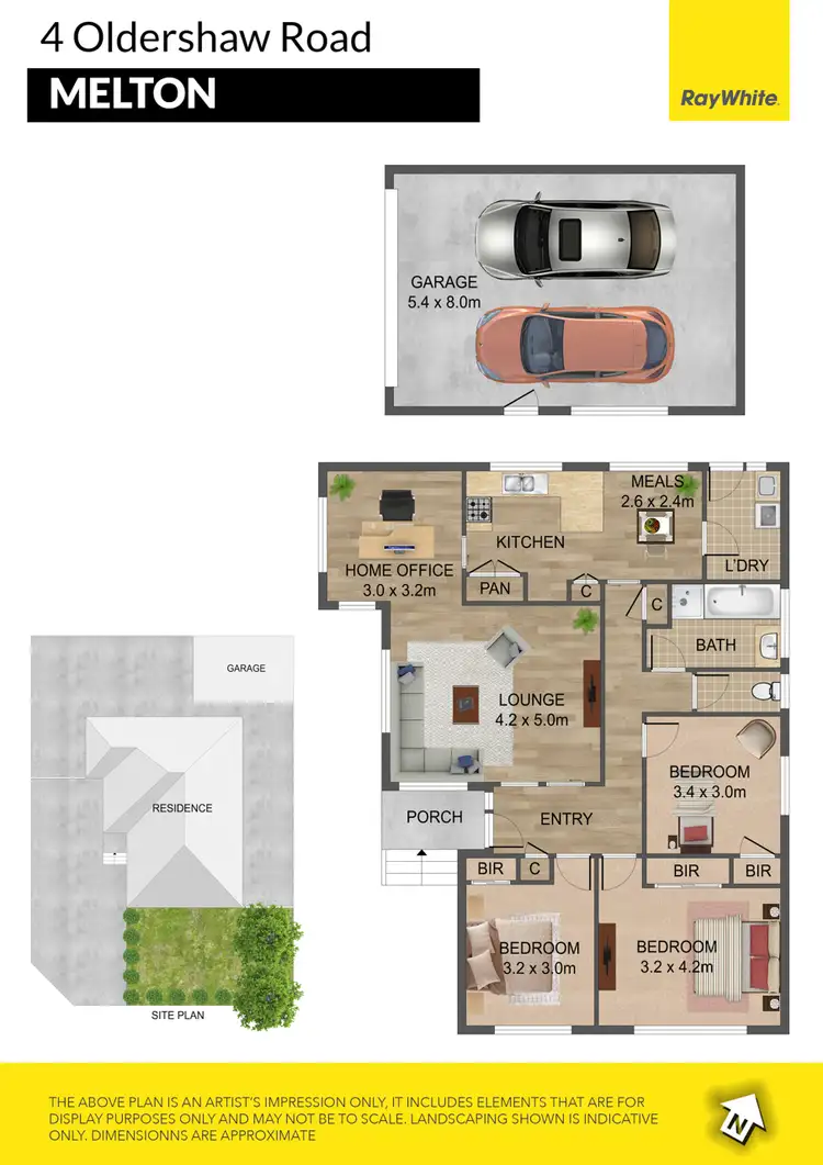 Floorplan of Homely house listing, 4 Oldershaw Road, Melton VIC 3337